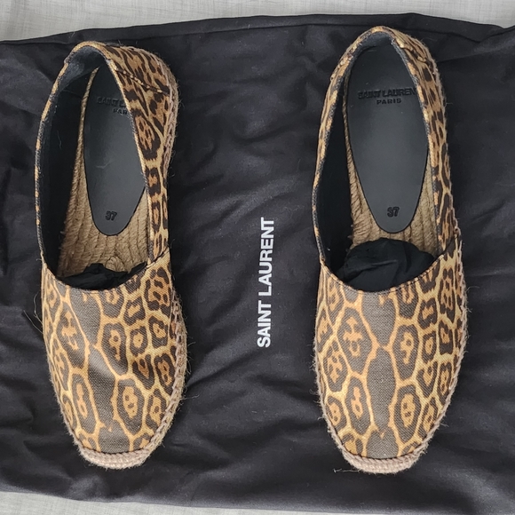 Saint Laurent Leopard Printed Espadrilles - Picture 2 of 11